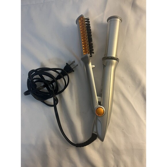 InStyler 1 1/4" Rotating Hair Straightening Curling Iron Hot Brush IS1001 TESTED - Picture 1 of 7